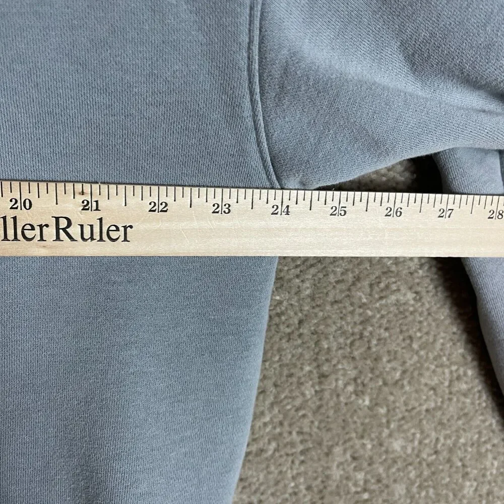 Hollister Hoodie Sweatshirt Womens Size Medium Gray Oversized Fit Zip Up Fleece - Picture 5 of 8